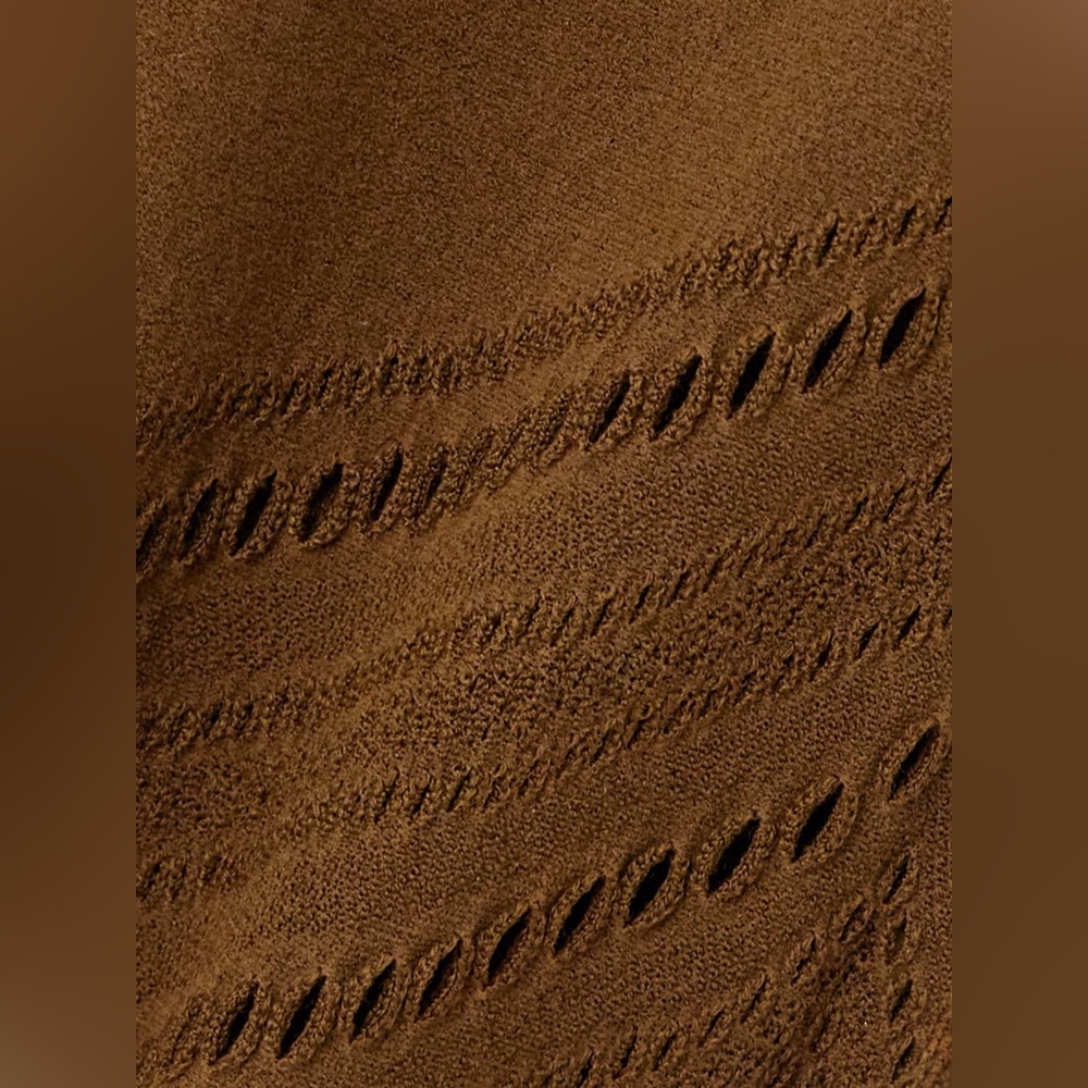NWT Wolford Perforated Wool-Blend Leggings in Brown Size Small Quiet Luxury - Picture 16 of 16